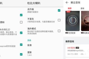 Xp模块#网易云音乐杜比大喇叭