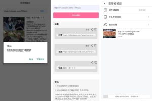 两款安卓短视频解析小工具
